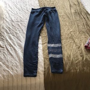 Sundry navy w/ stripe Leggings/sweatpants size 0